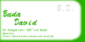 buda david business card